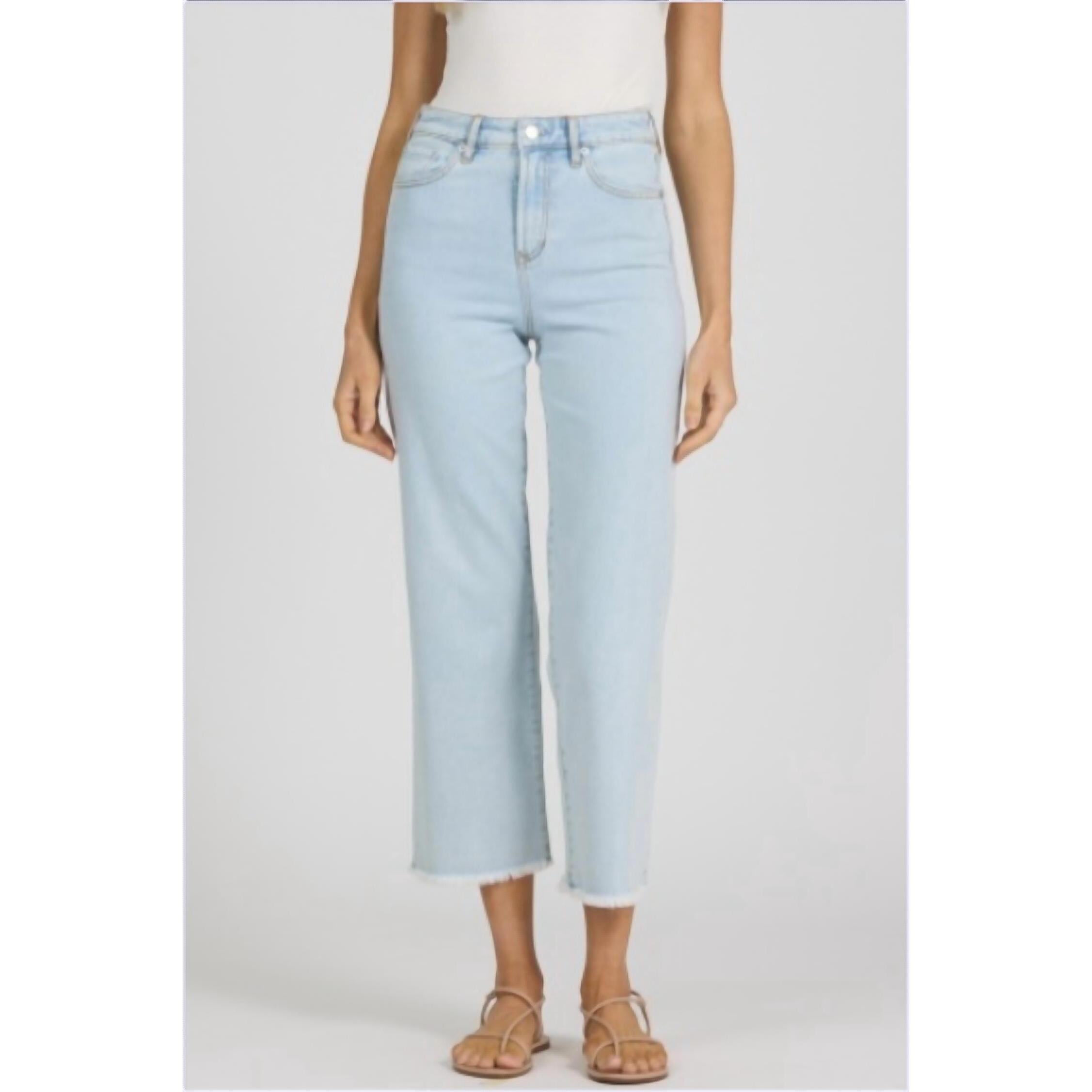 New Dear John Denim Holly Cropped Jeans In Bubble Bath
